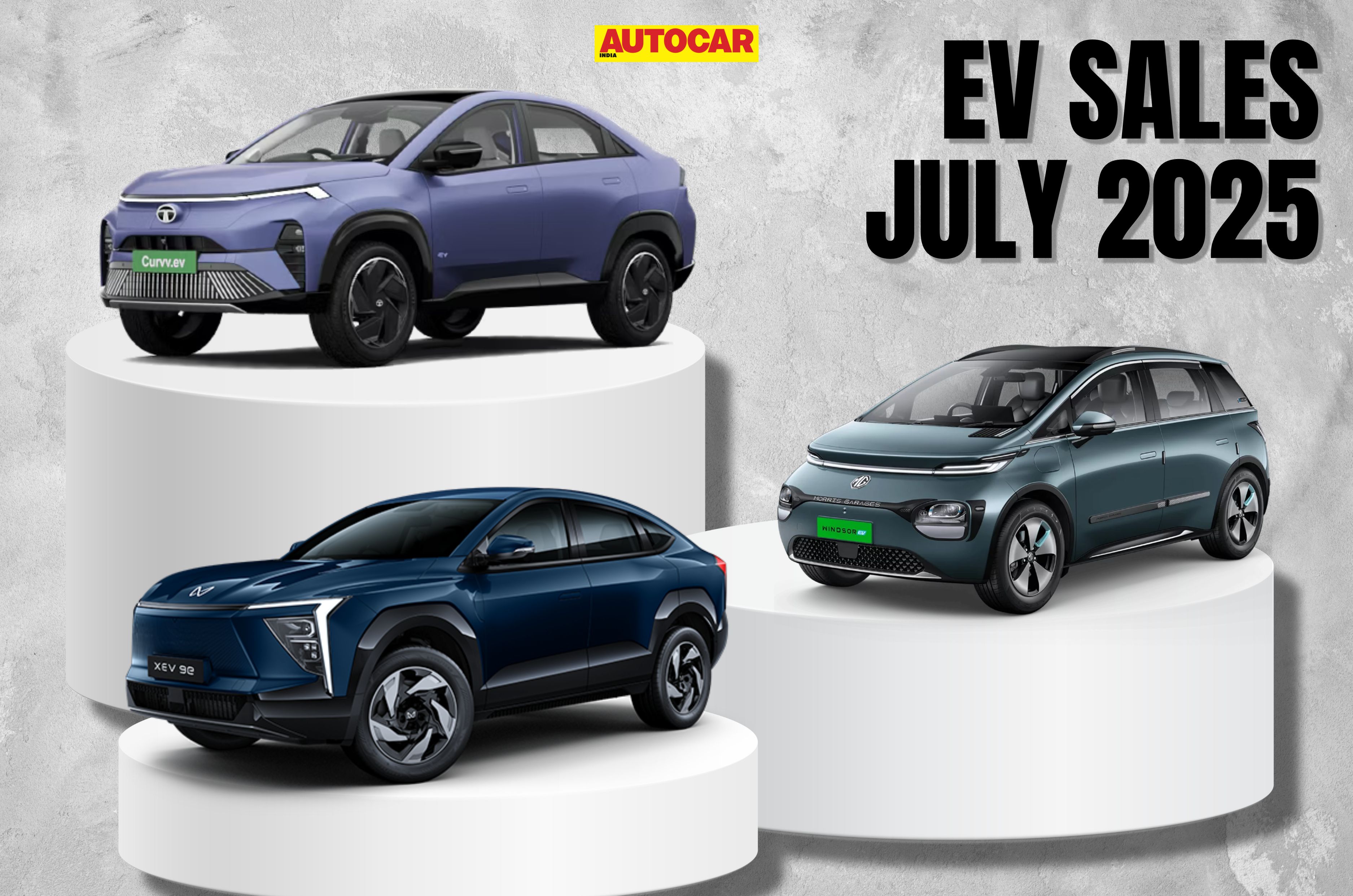 Top EV car sales July 2025 